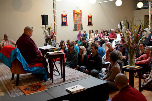 Jetsün Khandro Rinpoche teaching at Osel Ling