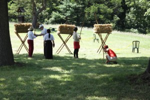 Each day Sensei Ken Rawie trained students in Kyudo, the Japanese art of the bow.