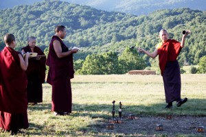 HE Dzigar Kongtrul Rinpoche during the ceremony.