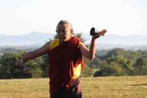 HE Dzigar Kongtrul Rinpoche during the ceremony.