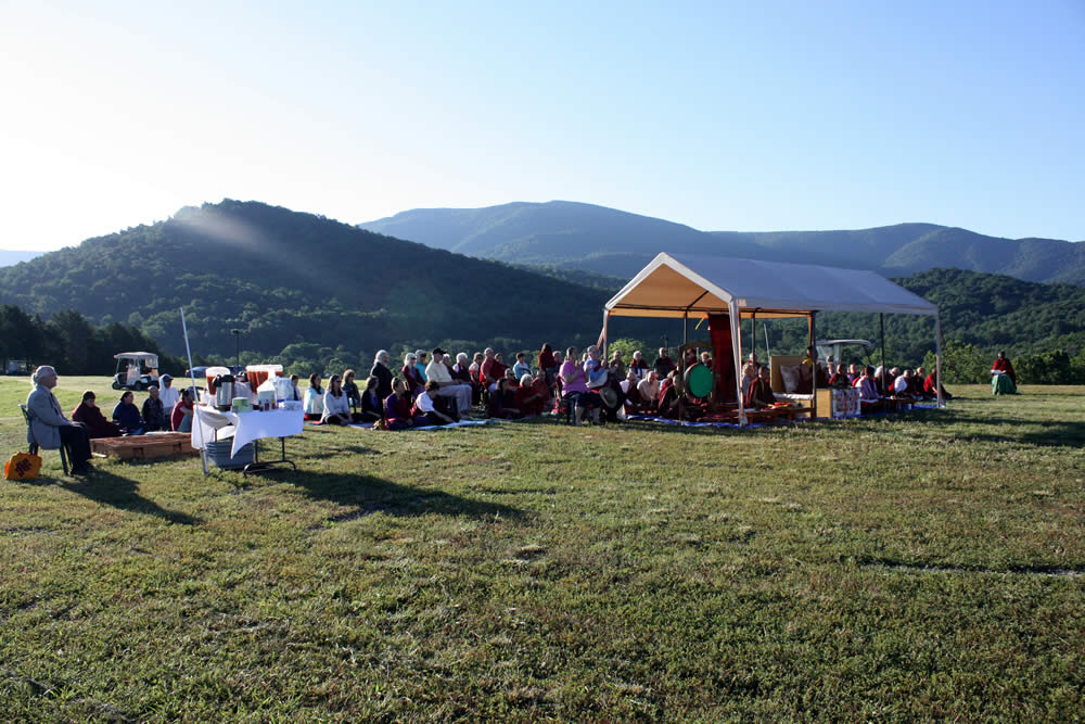 Blessing the Temple Site at Lotus Garden