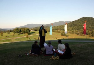 Ven. Acarya Namdrol Gyatso la during Annual Retreat.