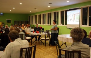 Judith Wolfer at a sangha gathering during the Annual Retreat.