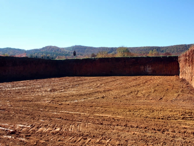 Temple Basement Excavation. Fall 2015.
