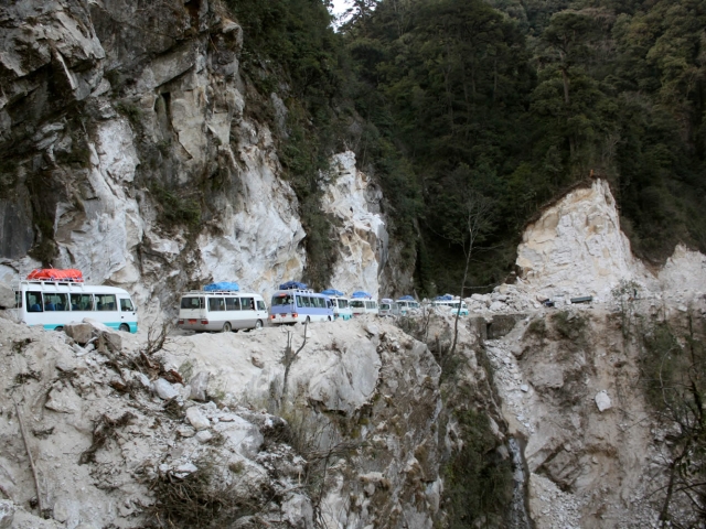 Pilgrimage caravan. Bhutan, March 2016