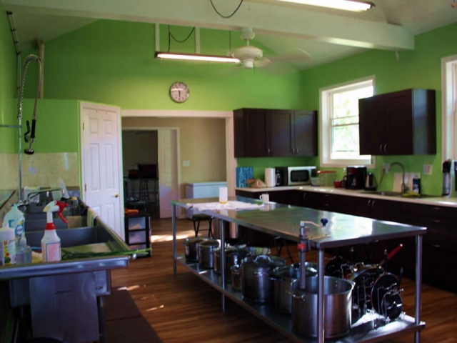 View of the newly renovated main kitchen at Lotus Garden.