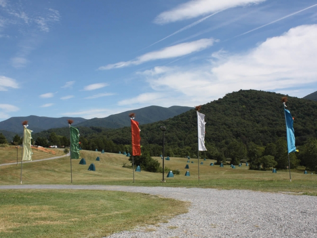 View of the retreat Gar during the Vajrayana Retreat, 2016.