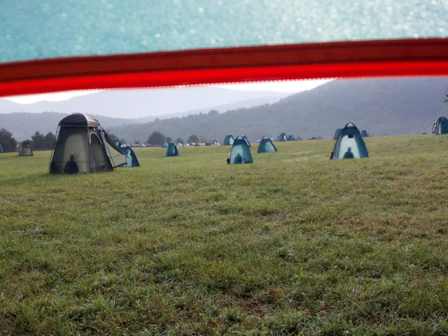 View of the retreat Gar during the Vajrayana Retreat, 2016.