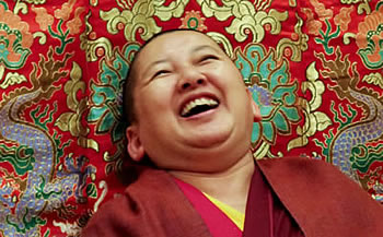 RInpoche during a teaching in Poland