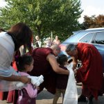 Dzigar Kongtrul Rinpoche arrives for the 2017 teachings at Lotus Garden