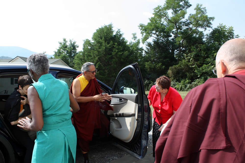 The arrival of Dzigar Kongtrul Rinpoche