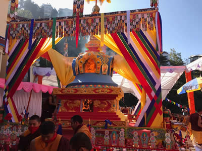 Cremation of Kyabje Taklung Tsetrul Rinpoche