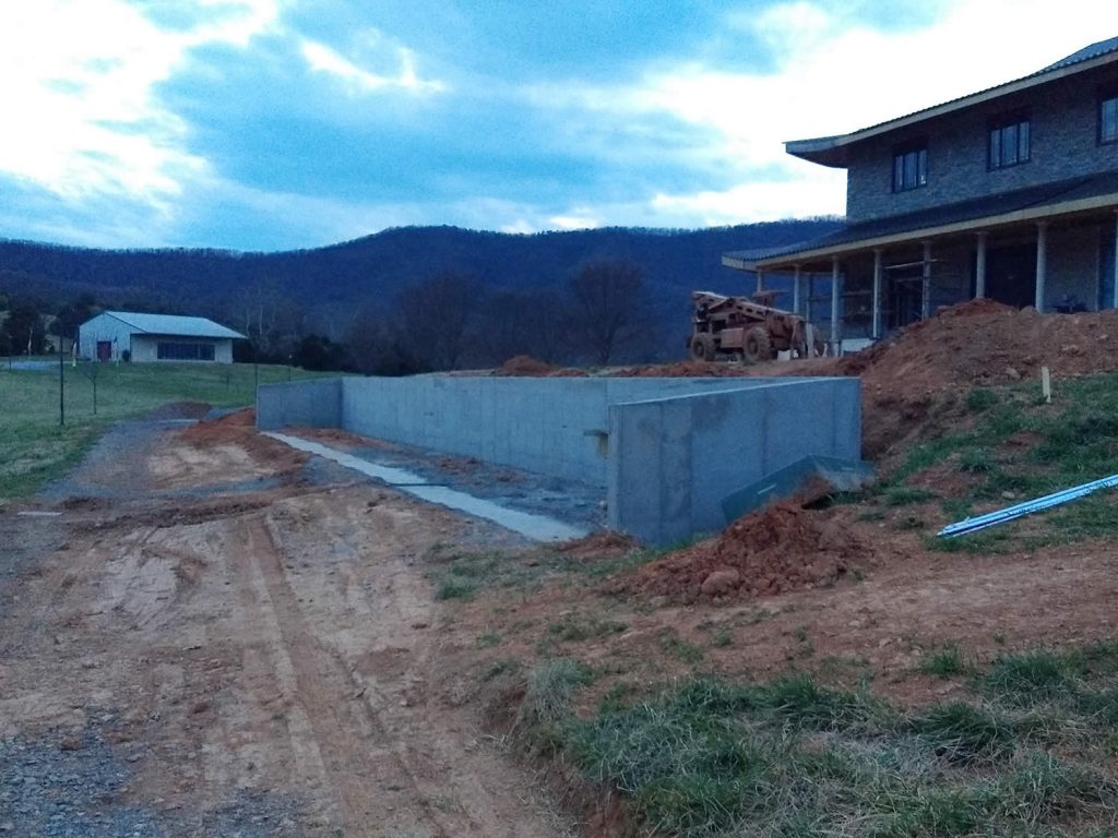 HVAC enclosure wall-forms removed