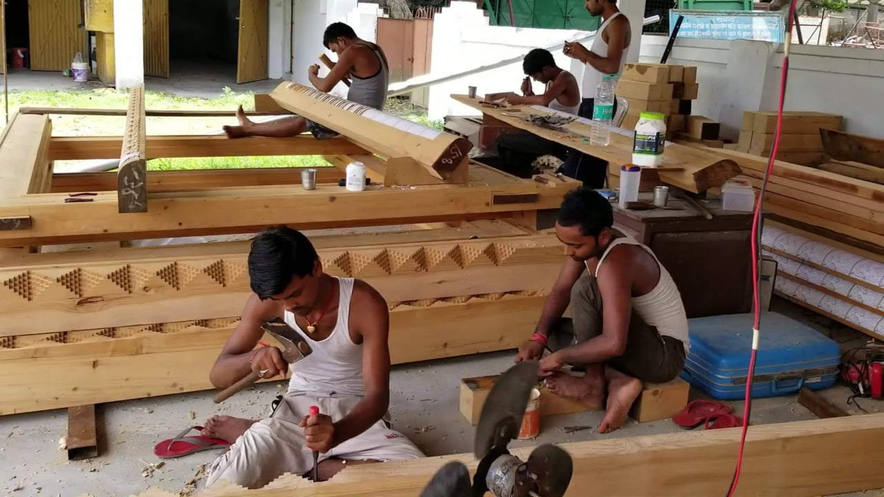 Carving Door Frames for the New Temple - Part 1