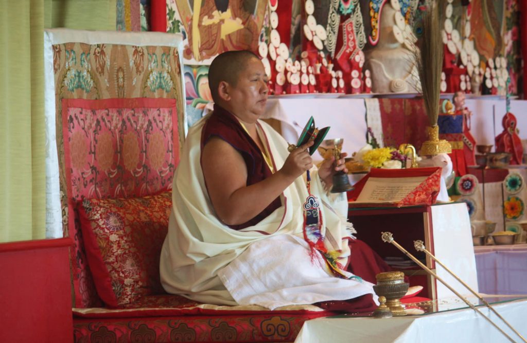 H.E. Mindrolling Jetsün Khandro Rinpoche during Minling Dorsem Drubchö at Lotus Garden