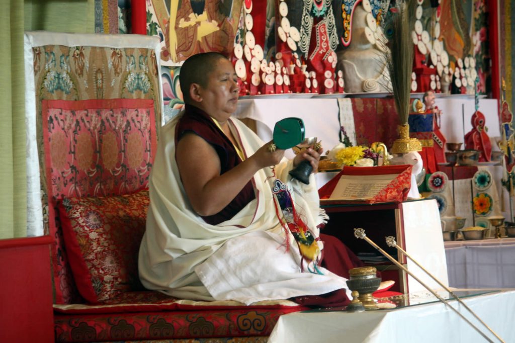 H.E. Mindrolling Jetsün Khandro Rinpoche during Minling Dorsem Drubchö at Lotus Garden