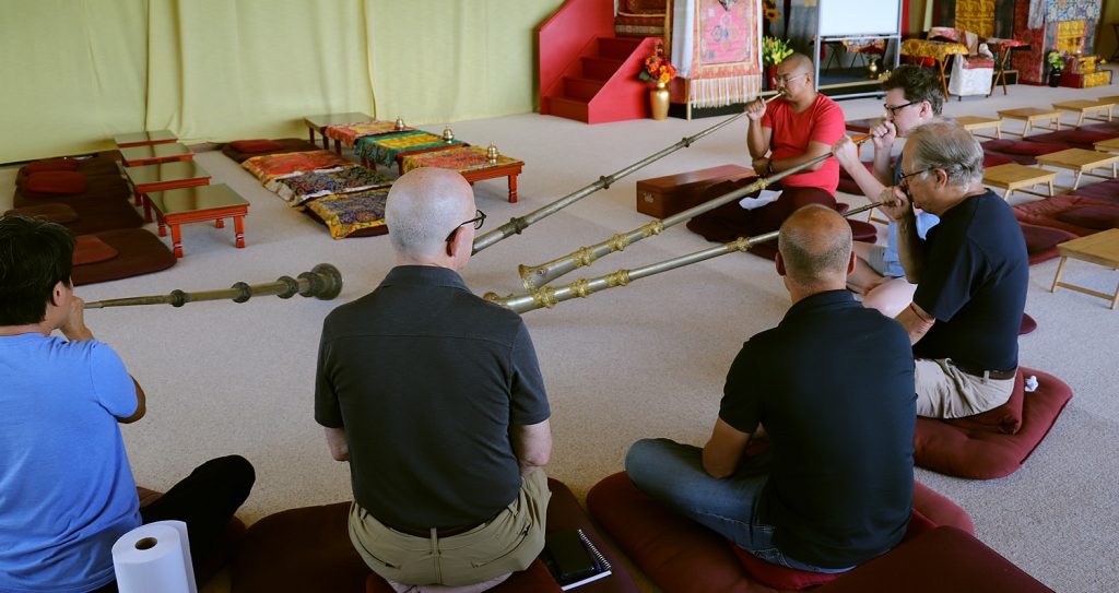 Ven. Khenpo Namdrol Gyatso and dungchen students